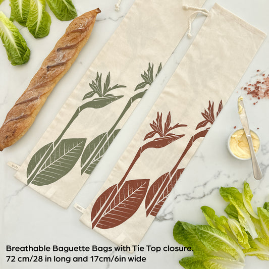 Baguette Bag Large | Strelitzia Print