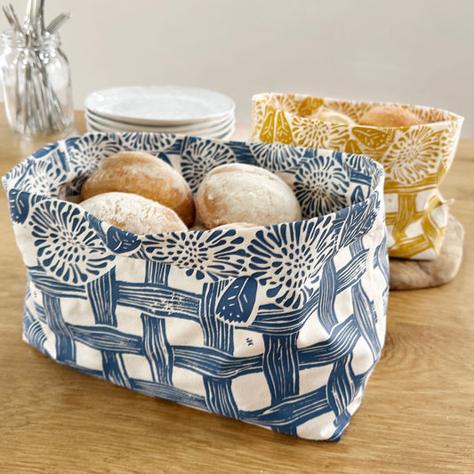 Cotton Bread Basket | Breathable Bread Storage for Sourdough & Baked Goods