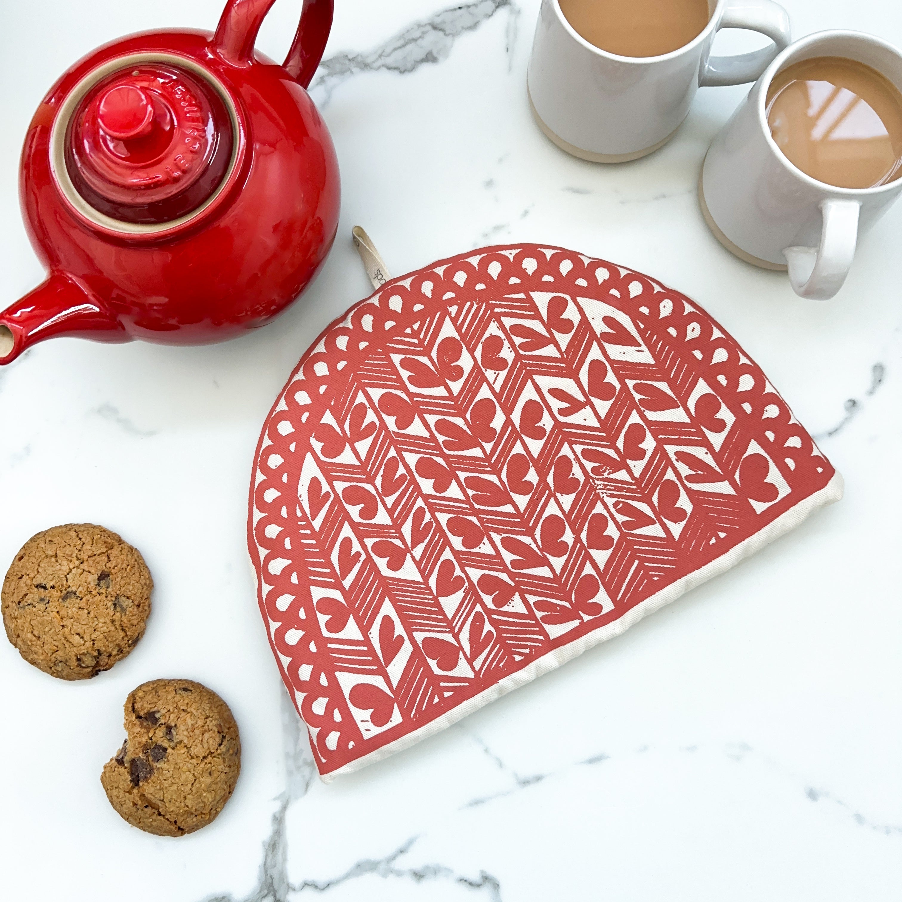 Tea Cozy for teapot brewing tea | Rooibos Print