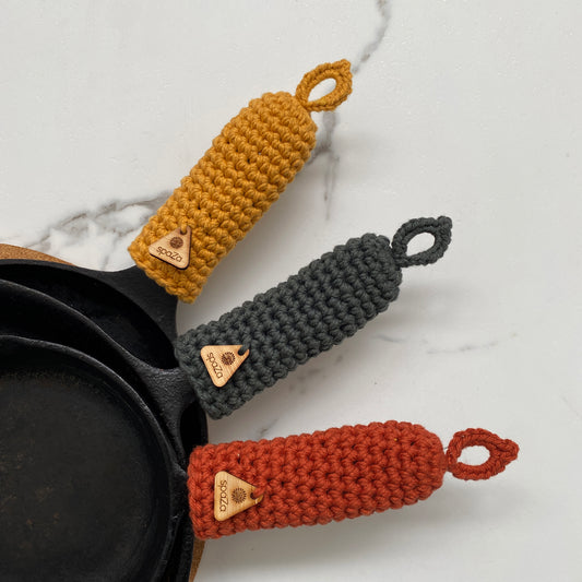 Skillet Handle Covers 3– Pack Golds | heat resistance for skillets