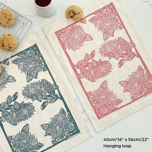 Cotton Tea Towel | Protea Print
