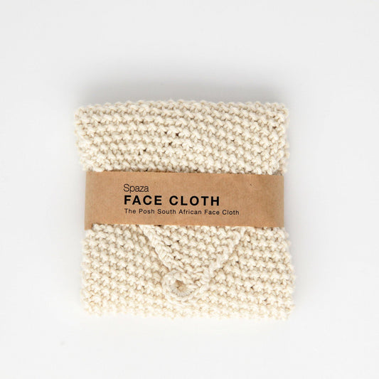 Luxury Hand-Knitted Cotton Face Cloth