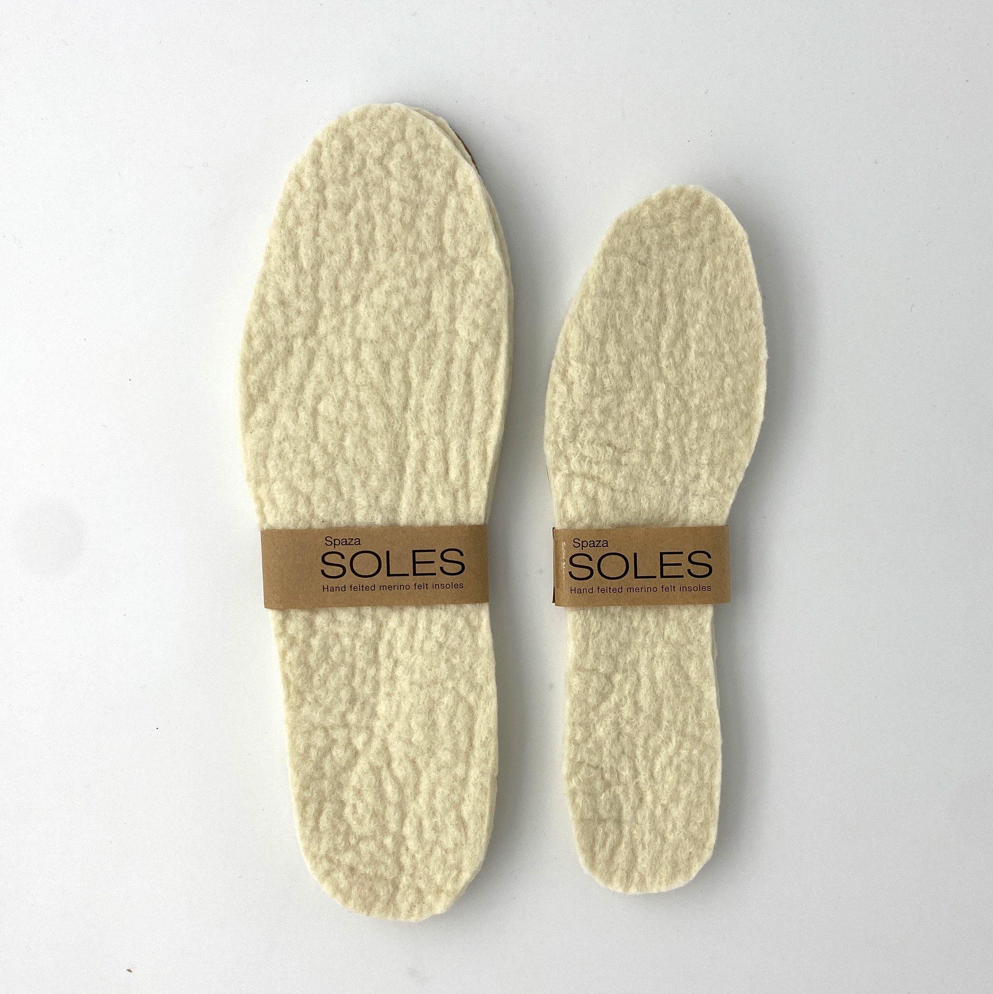 Felt Insoles: Merino Wool inserts for shoes, boots and slippers - spaza.store.com