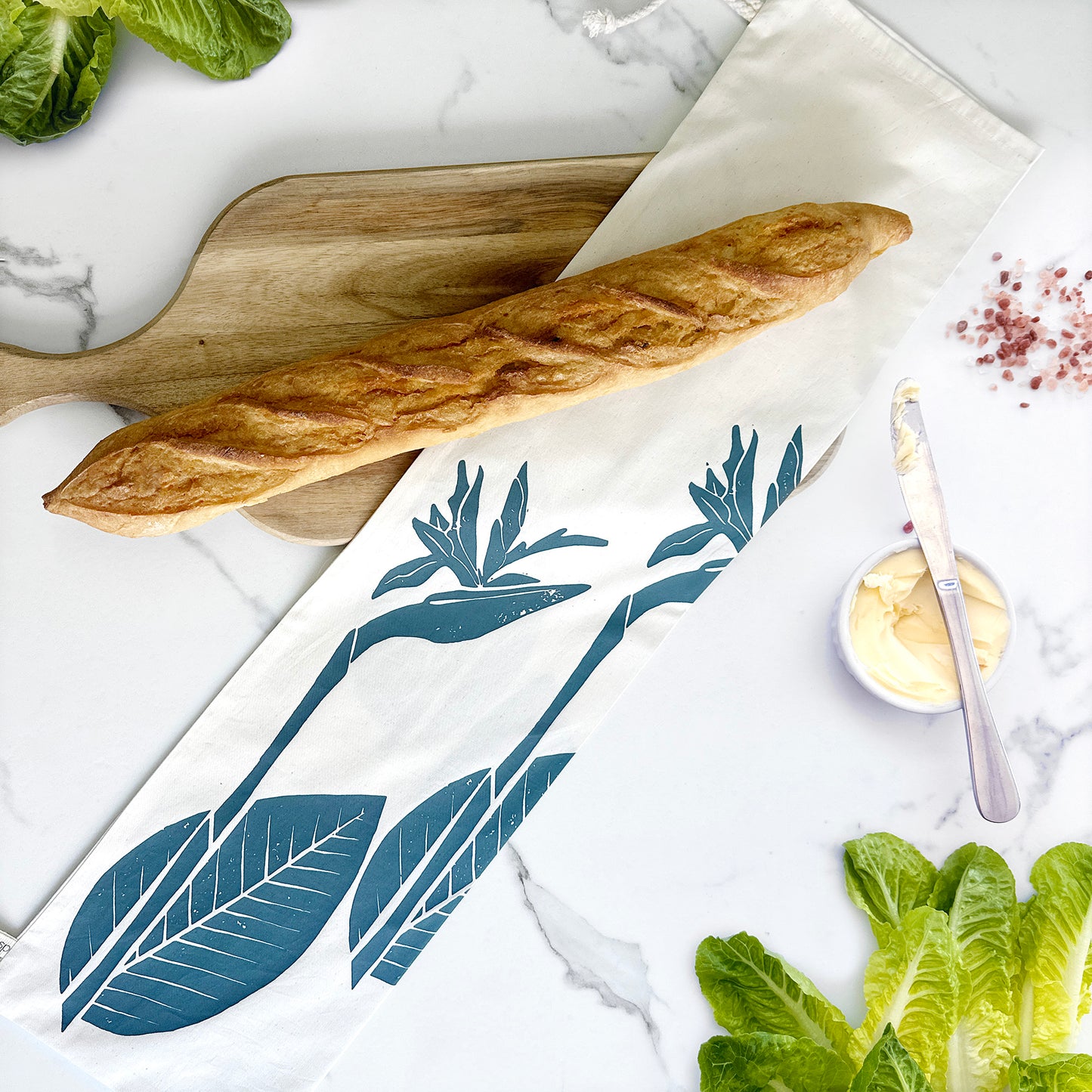 Baguette Bag Large | Strelitzia Print