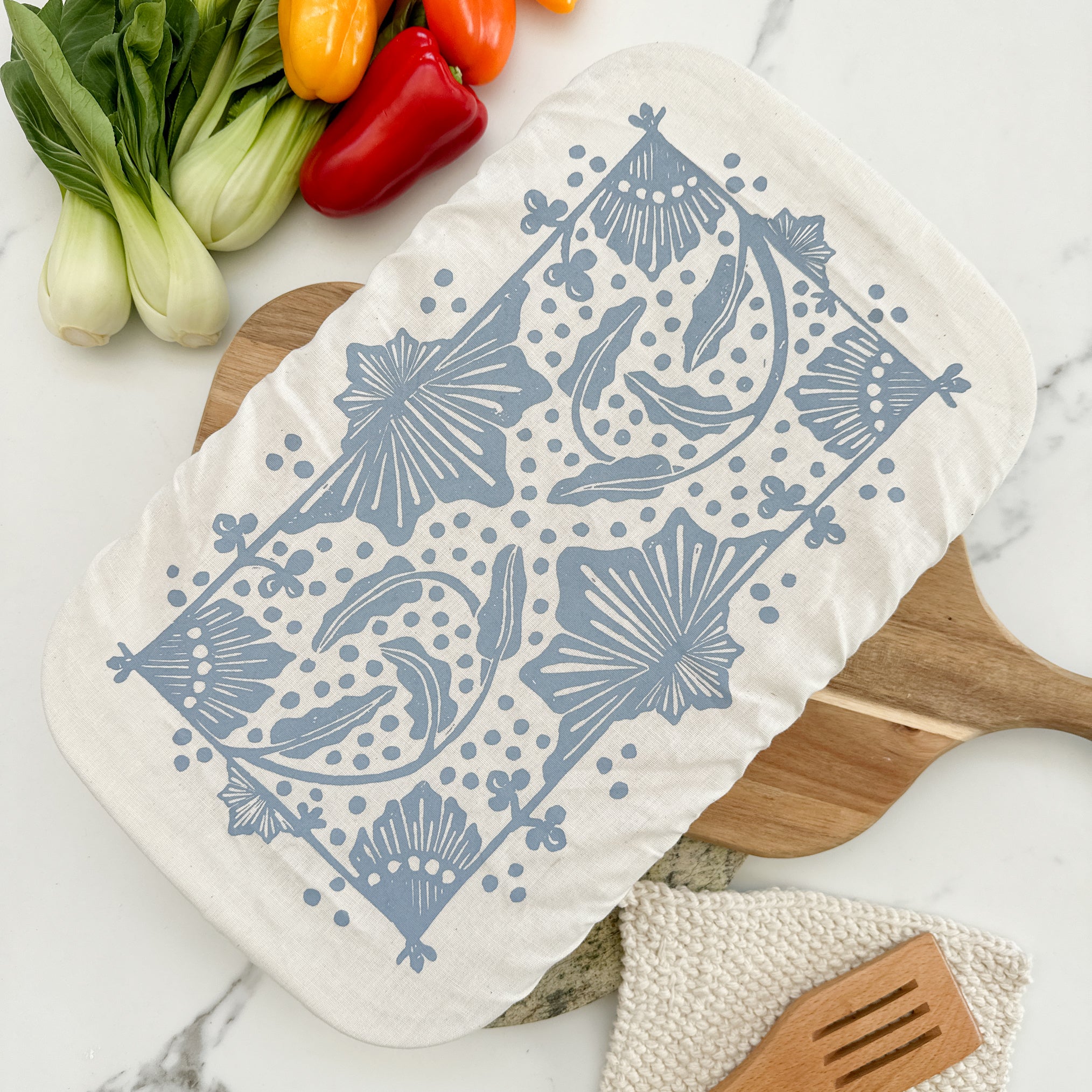 Dish and Casserole Cover Rectangle Madiba Print |cloth cover for a casserole dish