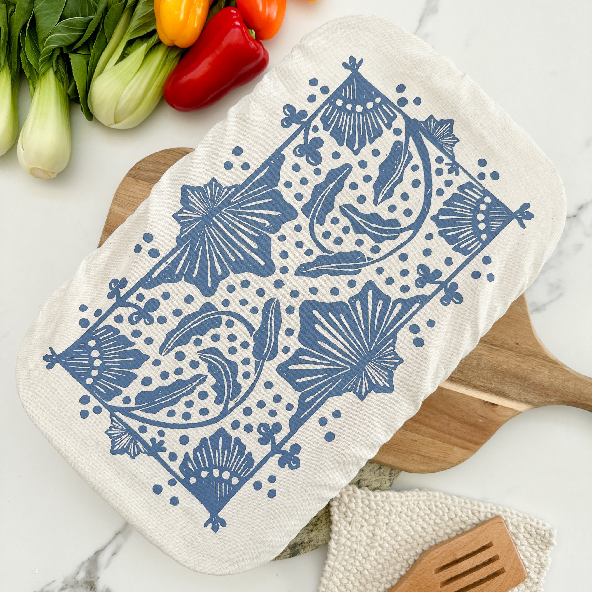 Dish and Casserole Cover Rectangle Madiba Print |cloth cover for a casserole dish