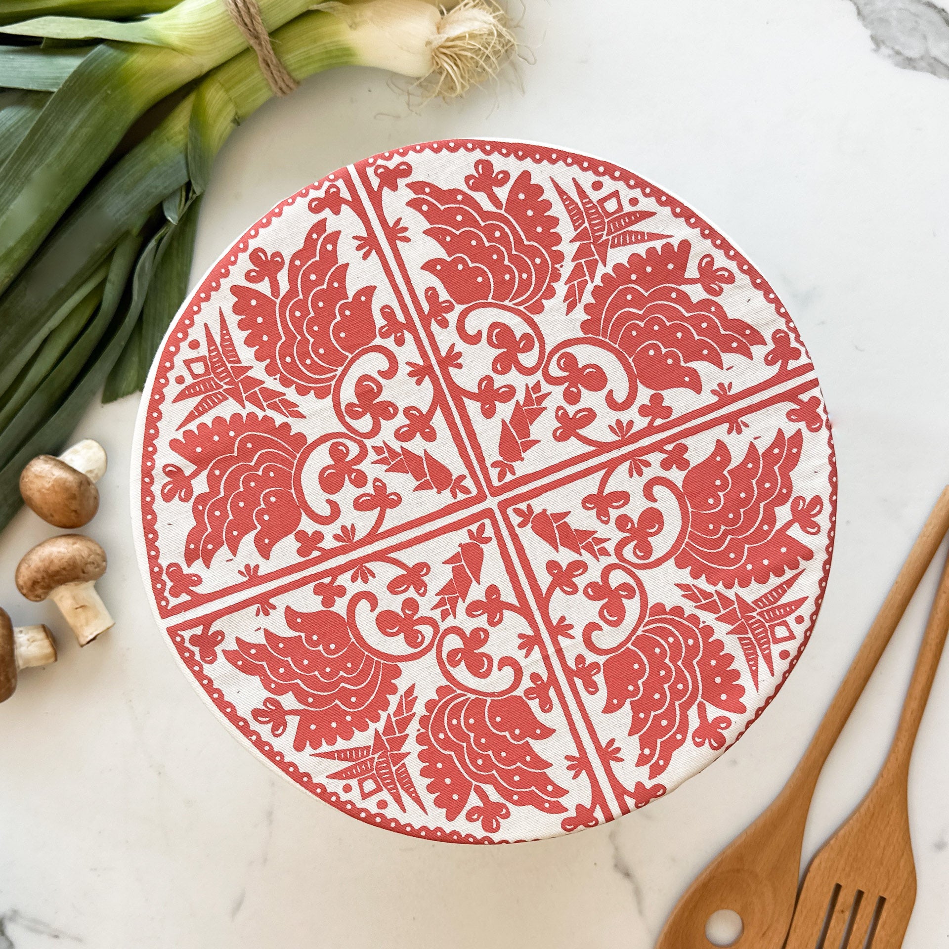 Dish and Bowl Cover Large Madiba Print | your salad bowl cover