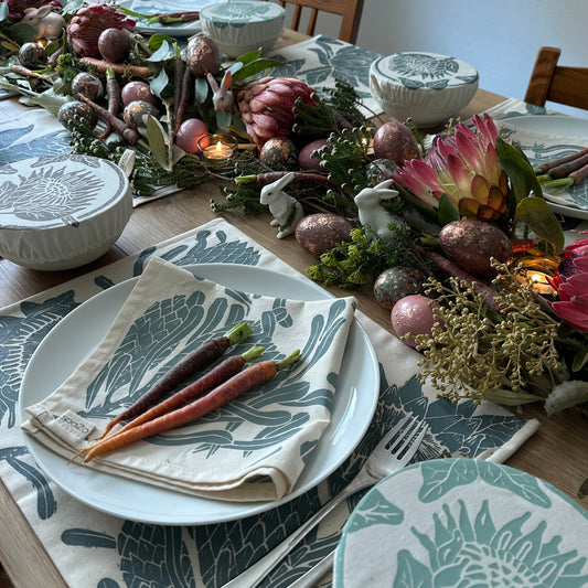 Dining Bundle for 4 | Protea Print