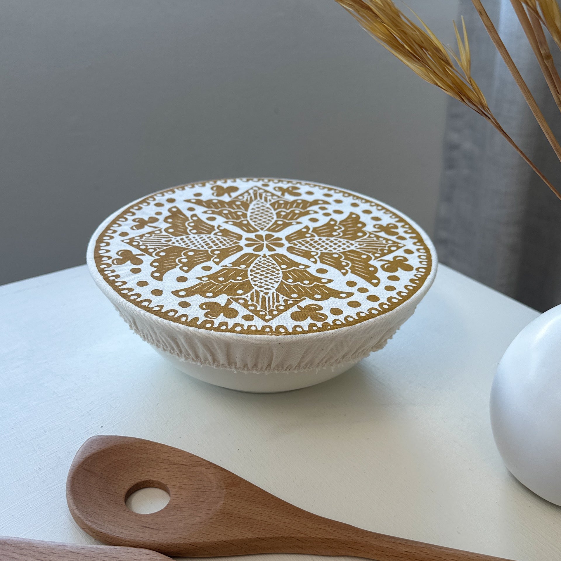 Dish and Bowl Cover Small Madiba Print | handy single portion or leftover