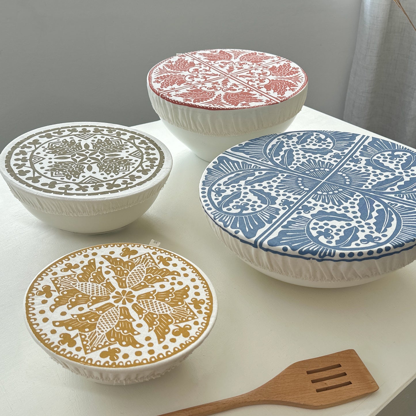 Dish and Bowl Cover Set of 4 | Madiba Print