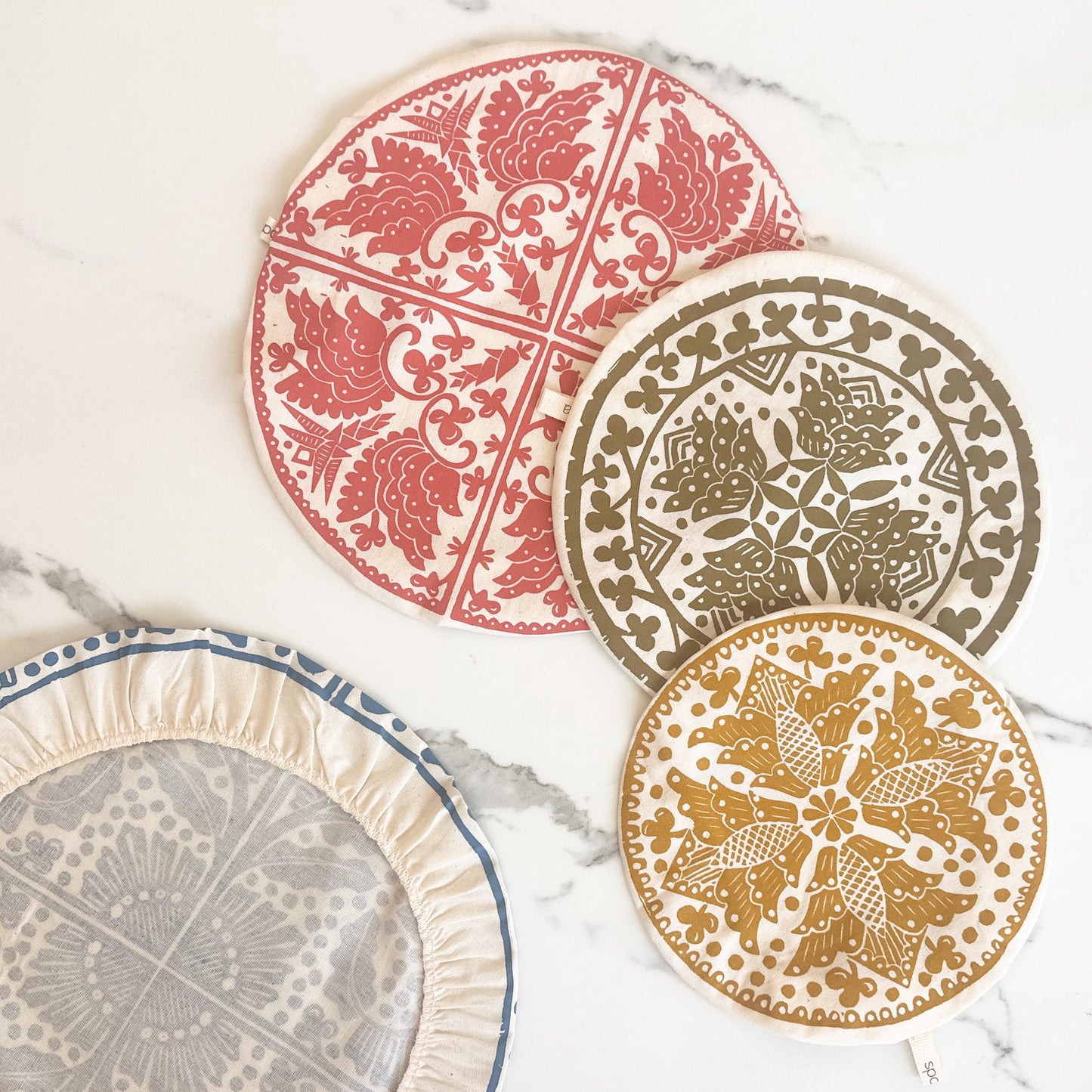 Dish and Bowl Cover Set of 4 | Madiba Print
