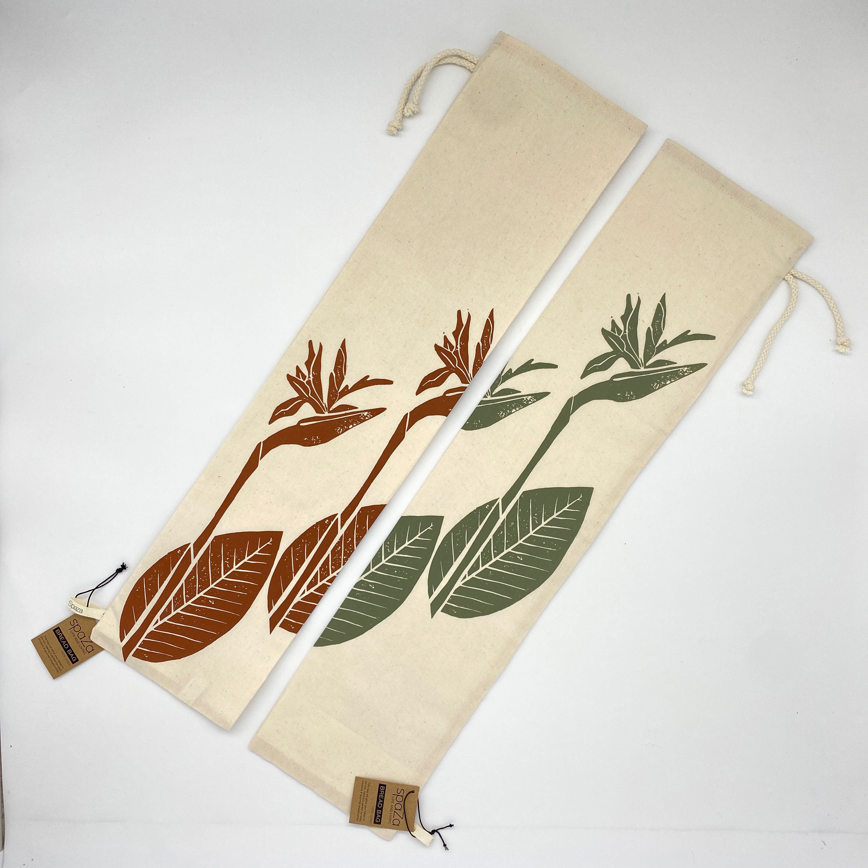 Baguette Bag Strelitzia | bread storage for crispy bread, large, great foodie gift