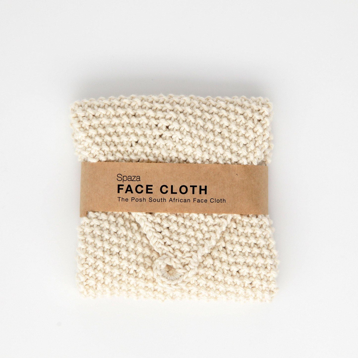 Luxury Hand-Knitted Cotton Face Cloth