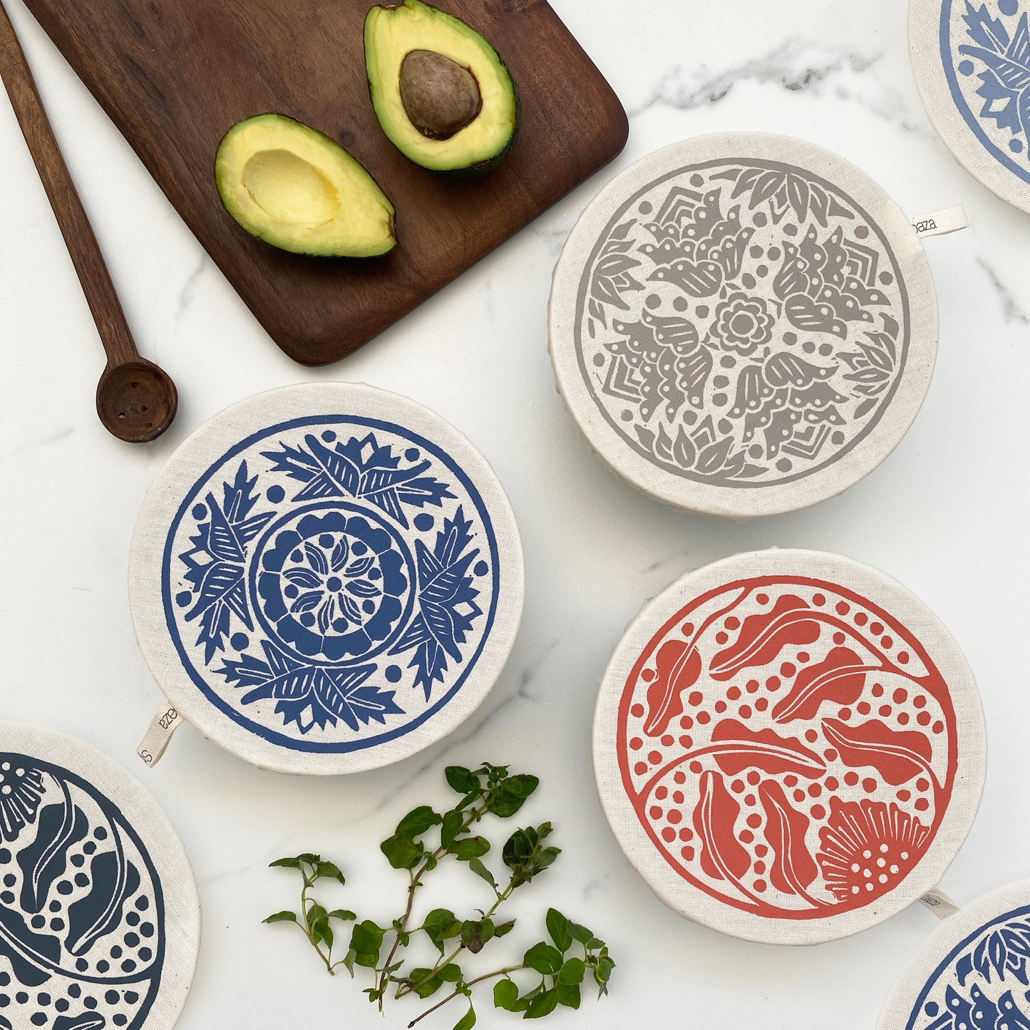 Bowl Covers Set of 3 Extra Small | Madiba Print