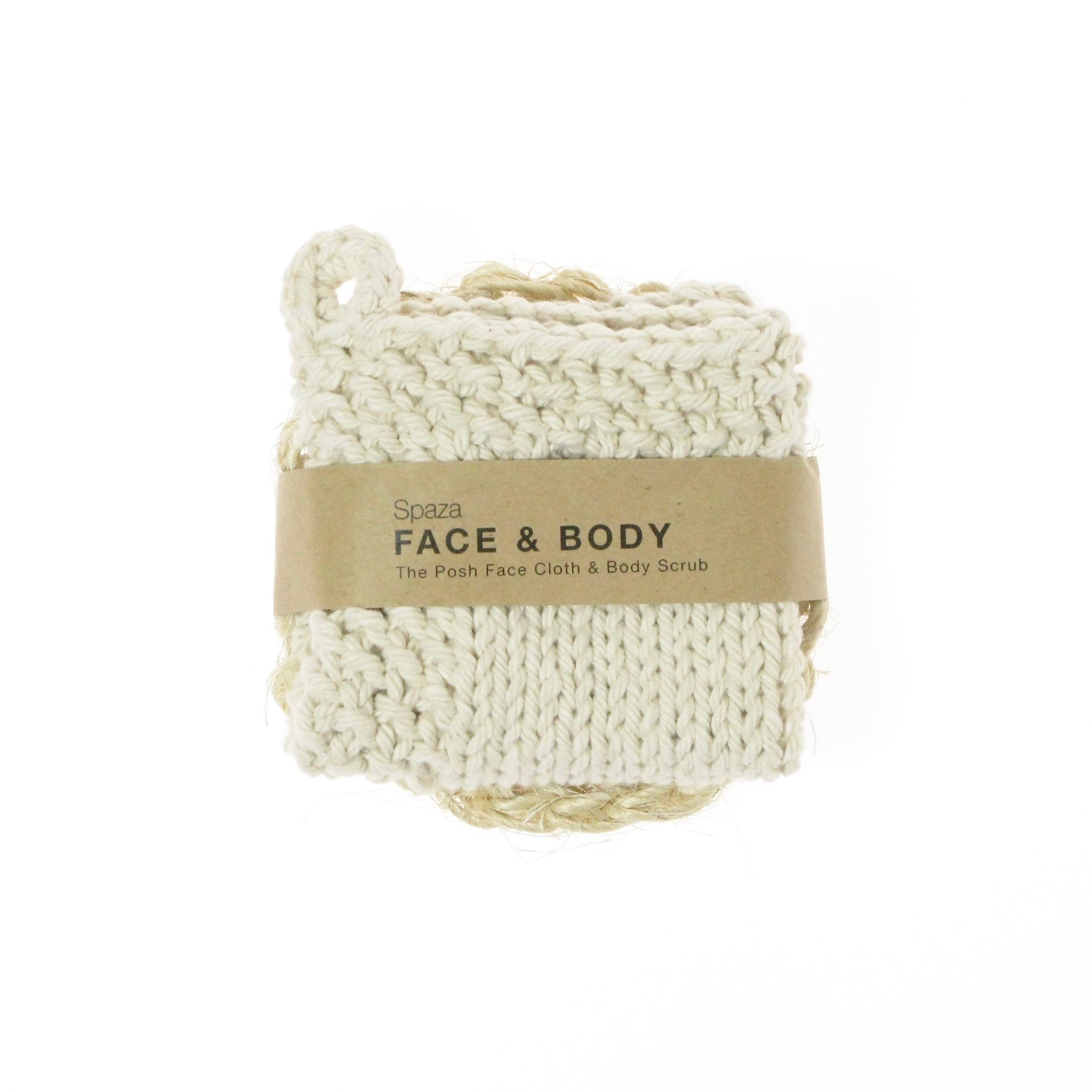 Face Cloth & Body Scrub Set : a natural beauty gift set steam and scrub gift for her gift for him. - spaza.store.com