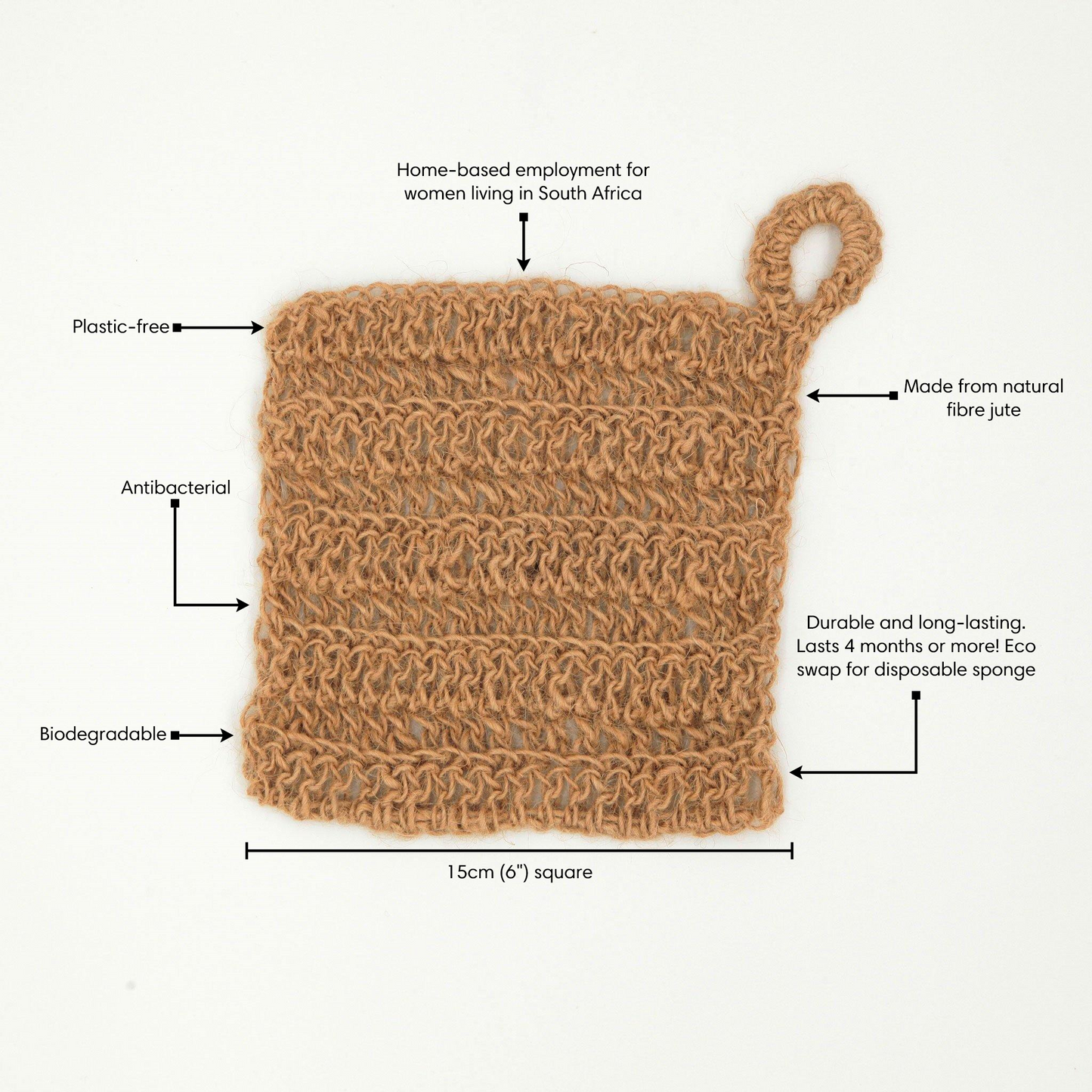 Tawashi Sponge 3-Pack | Jute Sponge
