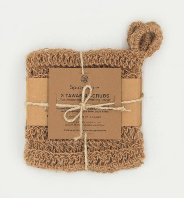 Tawashi Kitchen Sponge 3-Pack : eco-friendly dishwashing scrub - spaza.store.com