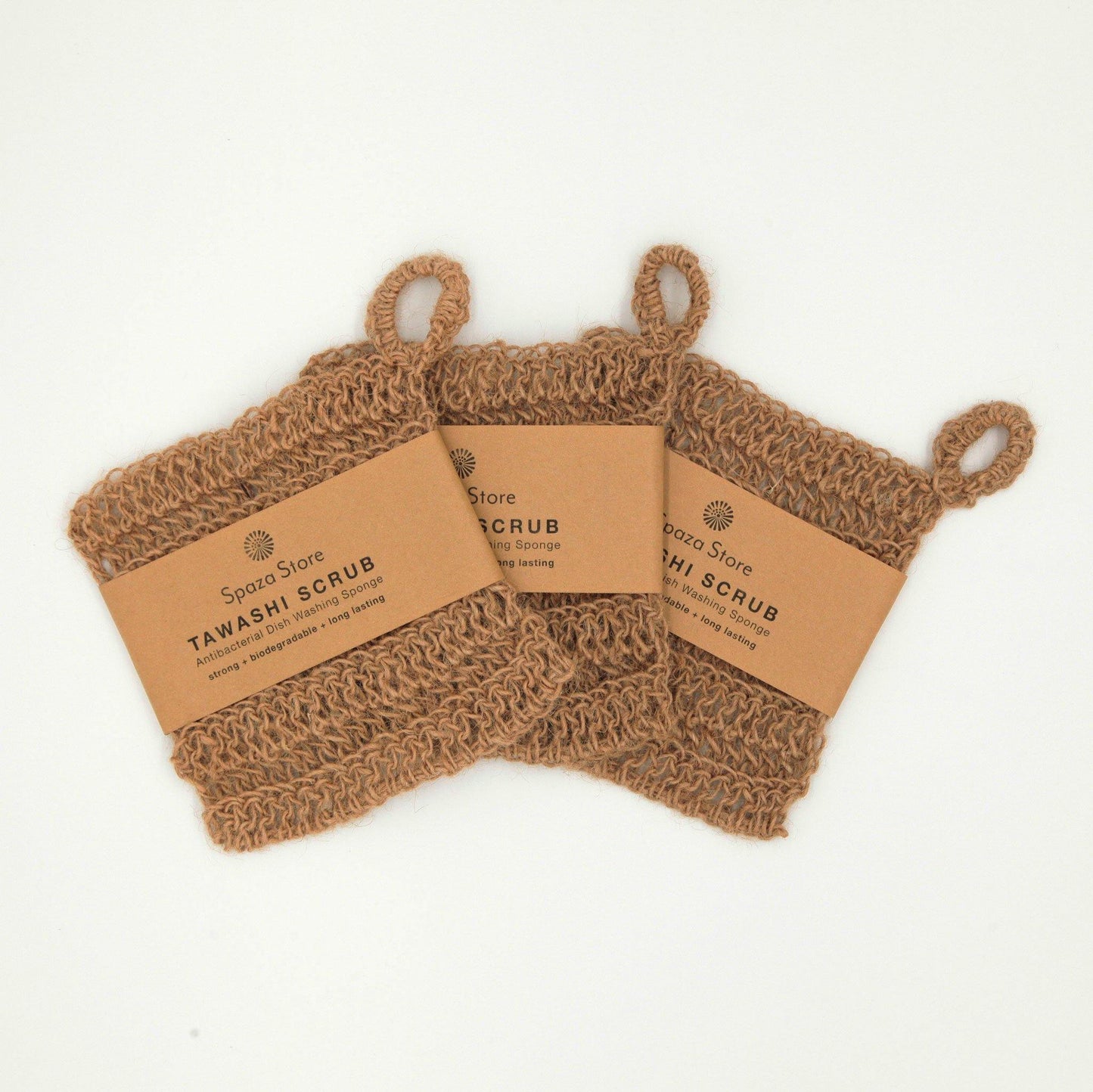 Tawashi Kitchen Sponge 3-Pack : eco-friendly dishwashing scrub - spaza.store.com